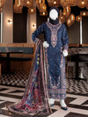 Blue Embroidered 3Pc Stitched Suit | PLS-24-7607