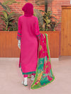 Pink Embroidered 3Pc Stitched Suit | PLS-24-7608