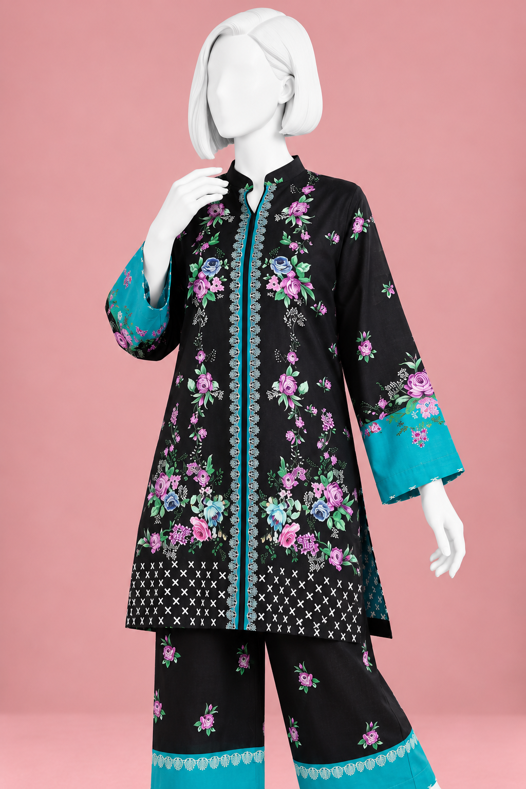 Printed Lawn Co-Ord Set  | PJLWUC-25003