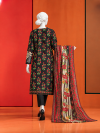 3Pc Stitched Lawn Embroidered Suit | PLS-24-1275B