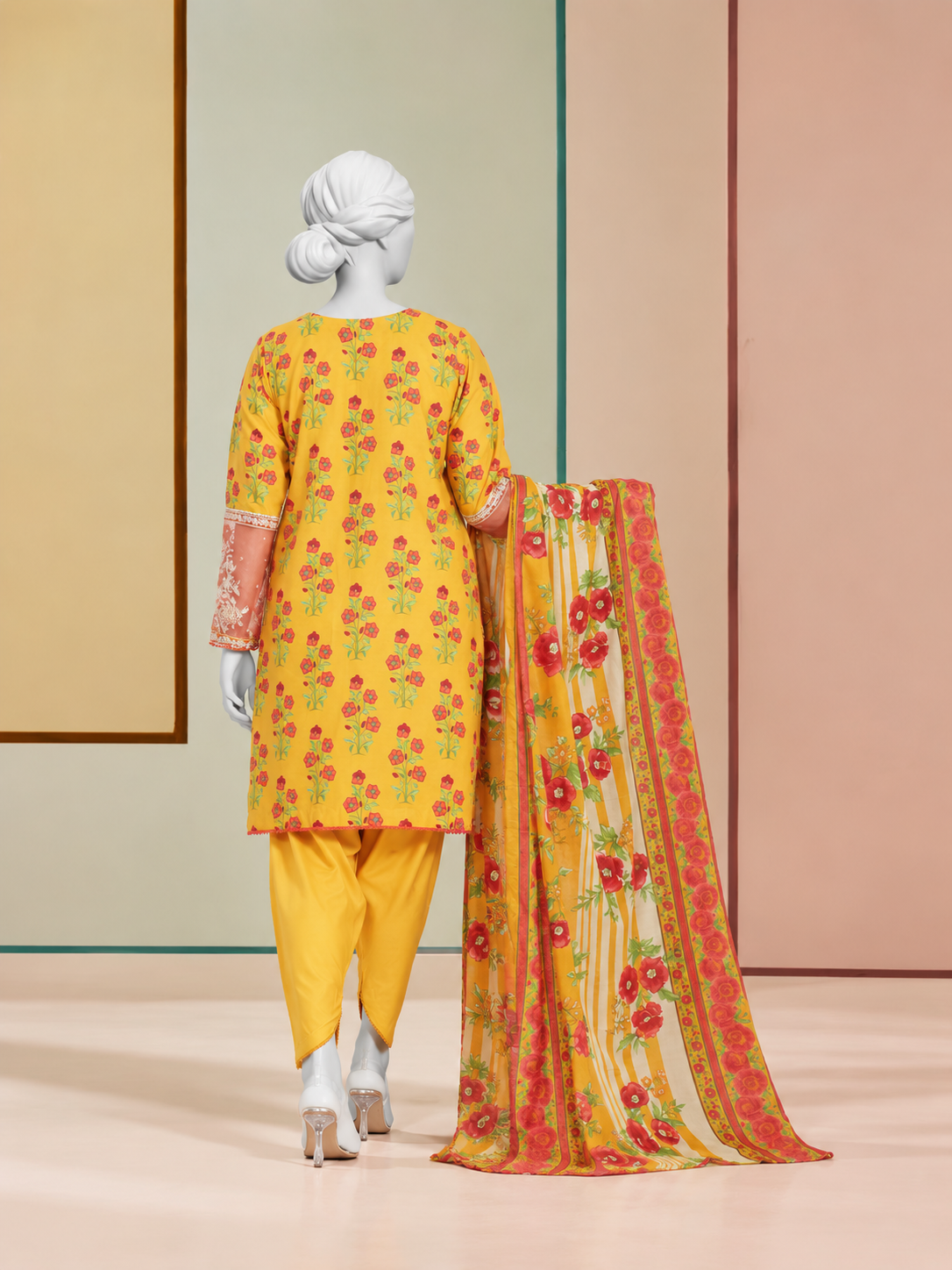 Lawn Embroidered 3 Piece Unstitched | PLU-24-1275-A