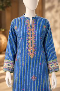 Printed Embroidered Khaddar Unstitched Suit | PJBCKU261164A