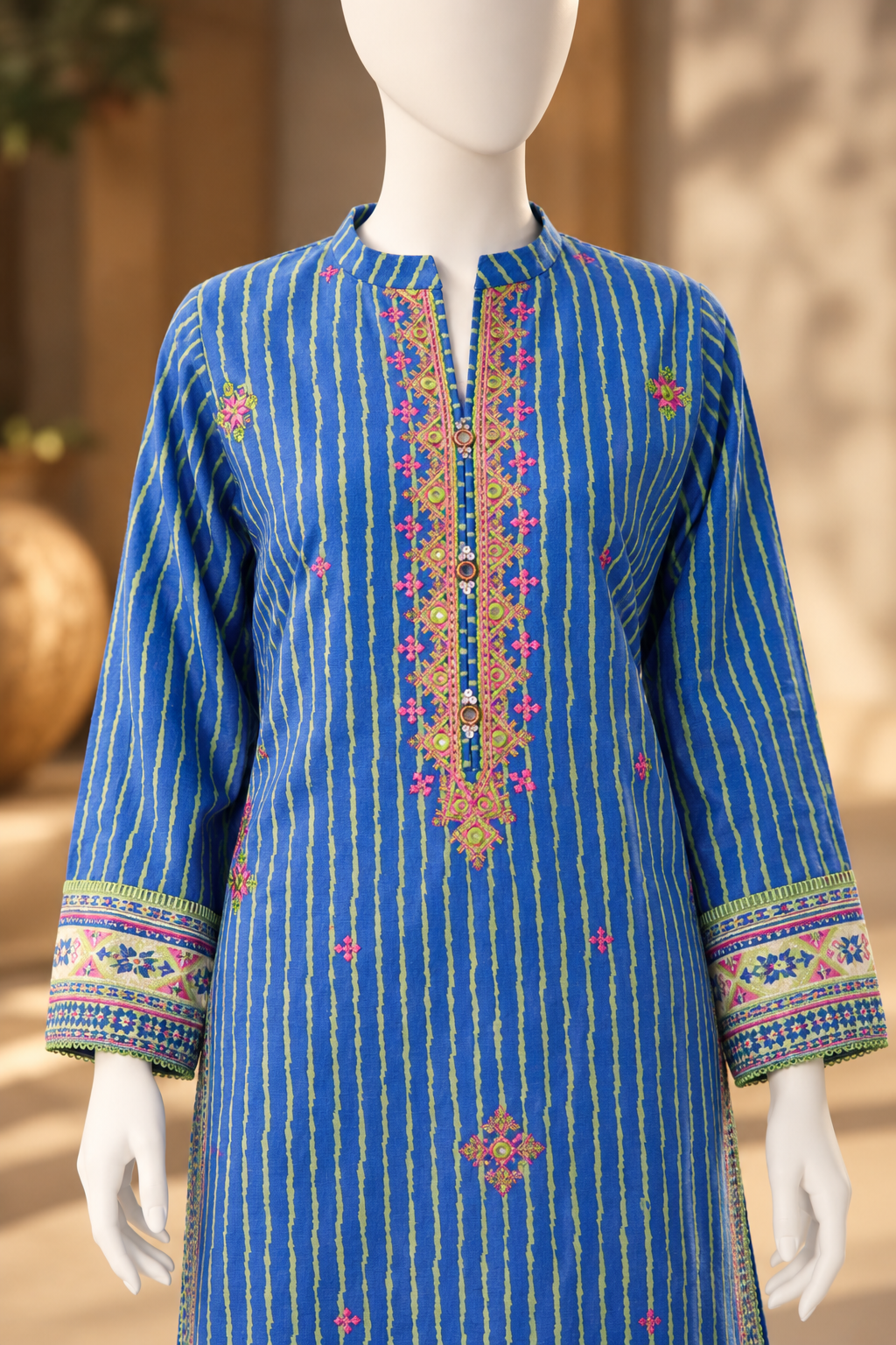 Printed Embroidered Khaddar Unstitched Suit | PJBCKU261164A