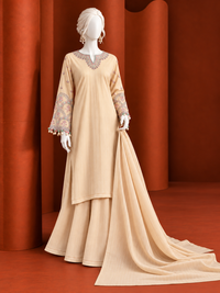 Shiffon 3Pc Stitched Suit | PJPWS-260572