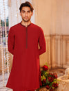 Mevlot Red Boski Gold Men Suit | PMKT-10068