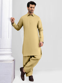 Mustard Cotton Unstitched Fabric | PMU-10007