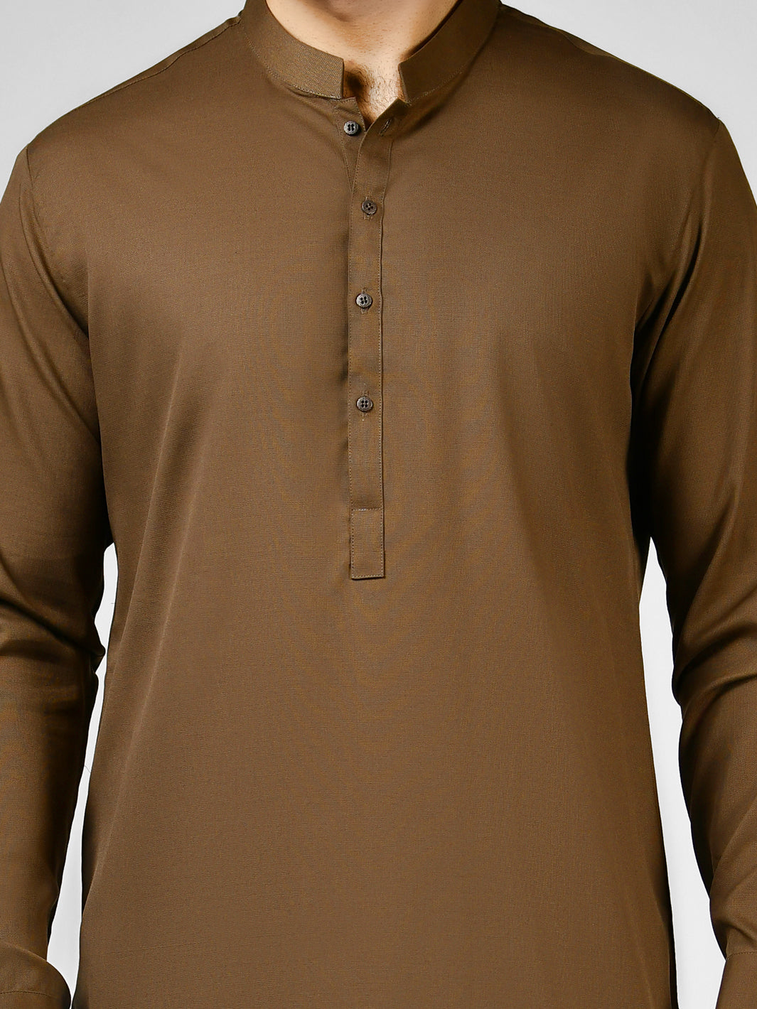 Brown Blended Kurta Trouser | PMKT-10027