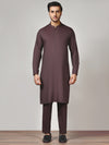 Mauve Blended Kurta Trouser | PMKT-10029