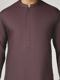 Mauve Blended Kurta Trouser | PMKT-10029