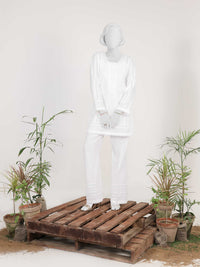 2Pc Stitched Imported Cotton Suit | PJ-AZW-02