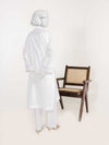 2Pc Stitched Imported Cotton Embroidered Suit | PJ-AZW-04