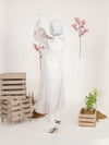 1Pc Stitched Imported Cotton Long Embroidered Dress | PJ-AZW-05