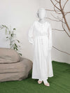 1Pc Stitched Chikankari Long Embroidered Dress | PJ-AZW-06