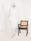 2Pc Stitched Imported Cotton Embroidered Suit | PJ-AZW-07
