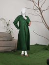 1Pc Stitched Imported Cotton Long Embroidered Dress | PJ-AZW-09