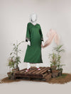 1Pc Stitched Imported Cotton Long Embroidered Shirt | PJ-AZW-10