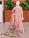 Pink Embroidered 3Pc Unstitched Suit | PJ-ESSU-24-0718