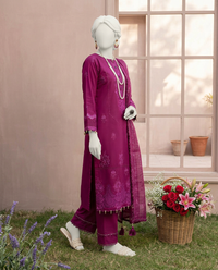 Luxury Embroidered 3Pc Unstitched Suit | PJ-PWU-240812