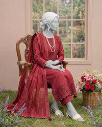 Luxury Embroidered 3Pc Unstitched Suit | PJ-PWU-240814