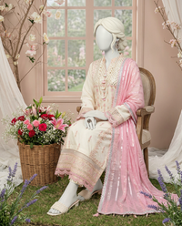 Luxury Embroidered 3Pc Unstitched Suit | PJ-PWU-240815