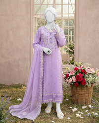 Luxury Embroidered 3Pc Unstitched Suit | PJ-PWU-240816