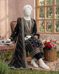 Luxury Embroidered 3Pc Unstitched Suit | PJ-PWU-240817