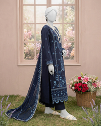 Luxury Embroidered 3Pc Unstitched Suit | PJ-PWU-240818