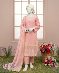 Luxury Embroidered 3Pc Unstitched Suit | PJ-PWU-240819