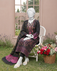 Luxury Embroidered 3Pc Unstitched Suit | PJ-PWU-240824