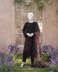 Luxury Embroidered 3Pc Unstitched Suit | PJ-PWU-240829