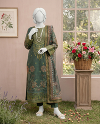 Luxury Embroidered 3Pc Unstitched Suit | PJ-PWU-240830