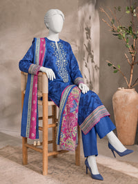 Printed Embroidered Khaddar Unstitched Suit | PJBCKU261163A