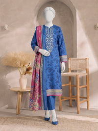 Printed Embroidered Khaddar Unstitched Suit | PJBCKU261163A