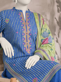 Printed Embroidered Khaddar Unstitched Suit | PJBCKU261164A