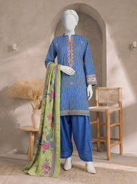 Printed Embroidered Khaddar Unstitched Suit | PJBCKU261164A