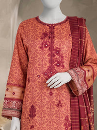 Printed Embroidered Khaddar Unstitched Suit | PJBCKU261165A