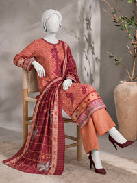Printed Embroidered Khaddar Unstitched Suit | PJBCKU261165A
