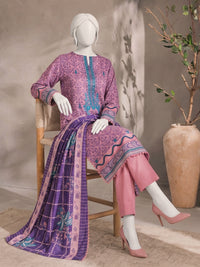 Printed Embroidered Khaddar Unstitched Suit | PJBCKU261165B