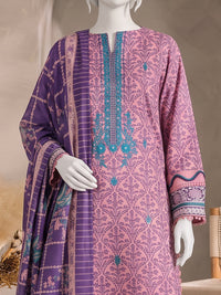 Printed Embroidered Khaddar Unstitched Suit | PJBCKU261165B