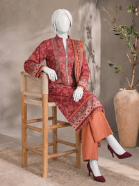 Printed Embroidered Khaddar Unstitched Suit | PJBCKU261166A