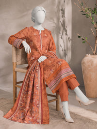 Printed Embroidered Khaddar Unstitched Suit | PJBCKU261167A