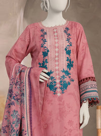 Printed Embroidered Khaddar Unstitched Suit | PJBCKU261167B