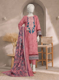 Printed Embroidered Khaddar Unstitched Suit | PJBCKU261167B