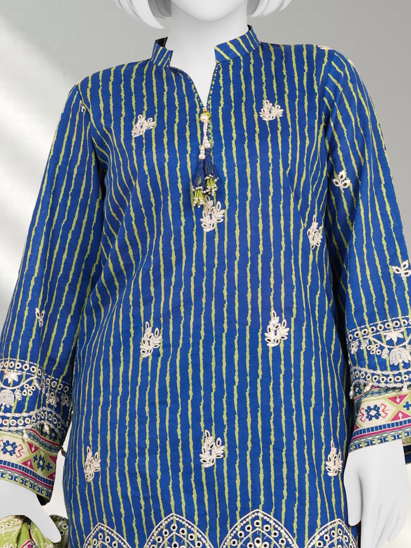 Embroidered Chikankari Khaddar 3Pc Unstitched Suit  | PJBCKU251164A