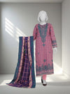 Embroidered Chikankari Khaddar 3Pc Unstitched Suit  | PJBCKU251165B
