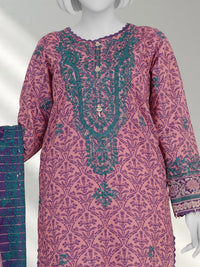 Embroidered Chikankari Khaddar 3Pc Unstitched Suit  | PJBCKU251165B