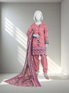 Embroidered Chikankari Khaddar 3Pc Unstitched Suit  | PJBCKU251167B
