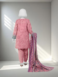 Embroidered Chikankari Khaddar 3Pc Unstitched Suit  | PJBCKU251167B