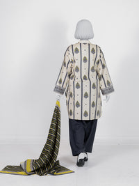 Printed Khaddar 3Pc Stitched Suit | PJBKS251142B