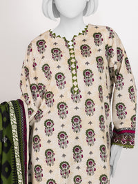 Printed Khaddar 3Pc Stitched Suit | PJBKS251144A